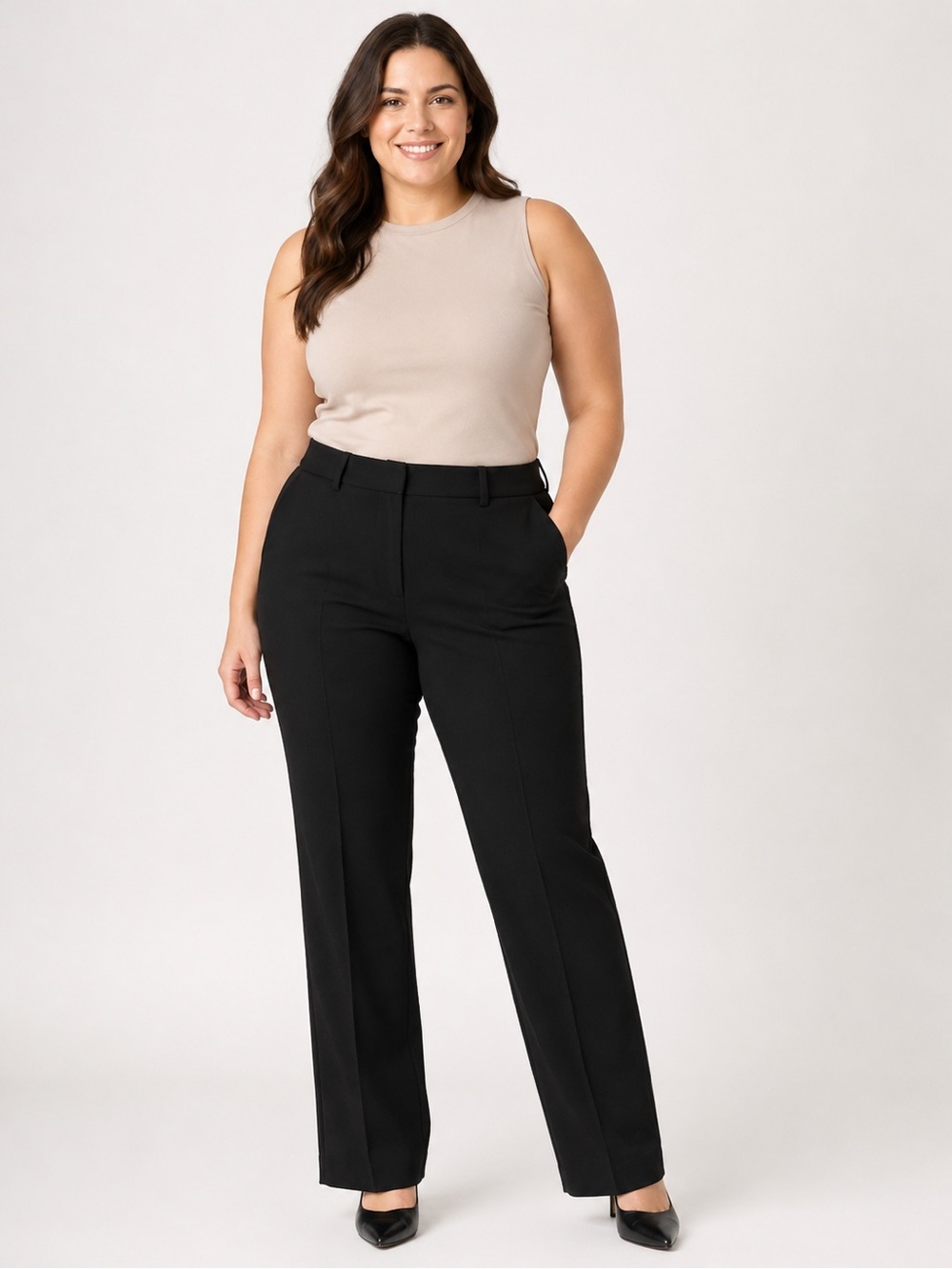 NWT Jules & Leopold Black Straight Leg Work Trousers